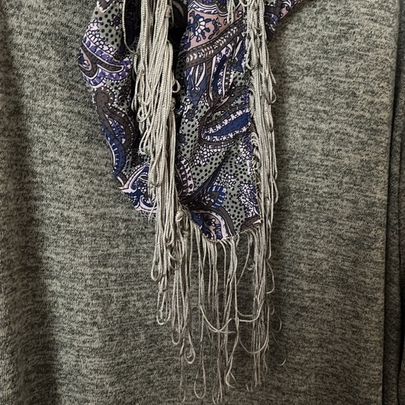 Catherine’s Women’s Plus Size Top With Detachable Scarf 3X Green - Picture 2 of 6